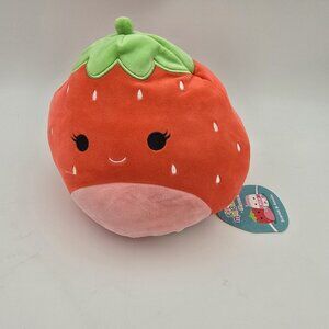 Squishmallows Strawberry Plush Toy 8-Inch Soft Polyester Adorable Fruit Design